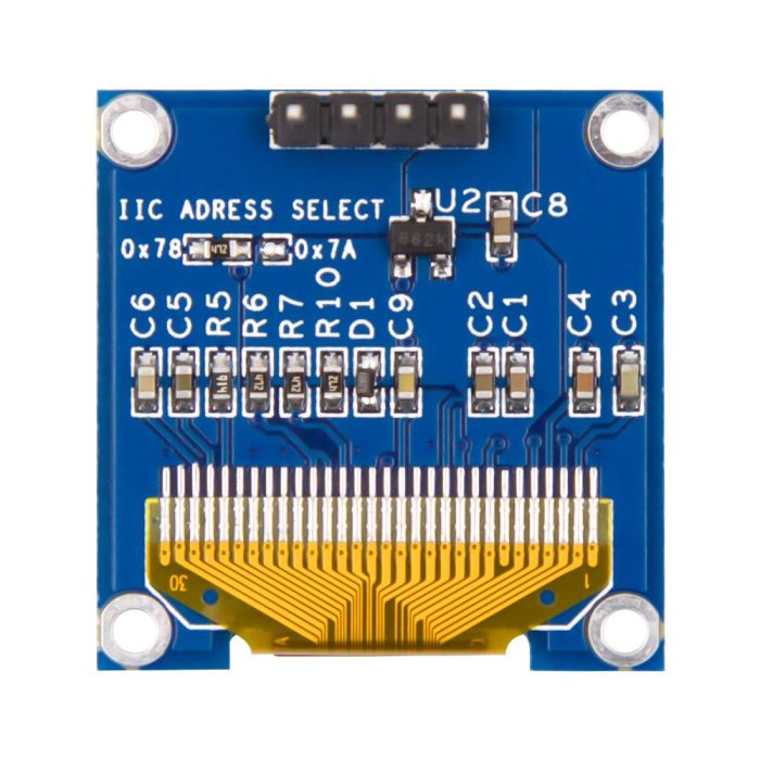 0.96 inch 4 pin Mavi I2C IIC OLED LCD Modülü - Görsel 4