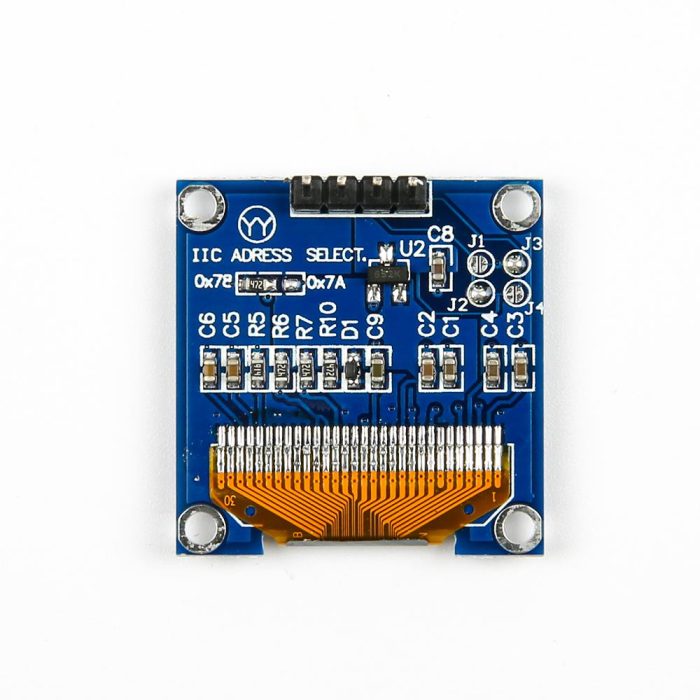 0.96 inç 128x64 SSD1306 12864 4 Pin I2C OLED Ekran Modülü (Sarı/Mavi) - Görsel 5