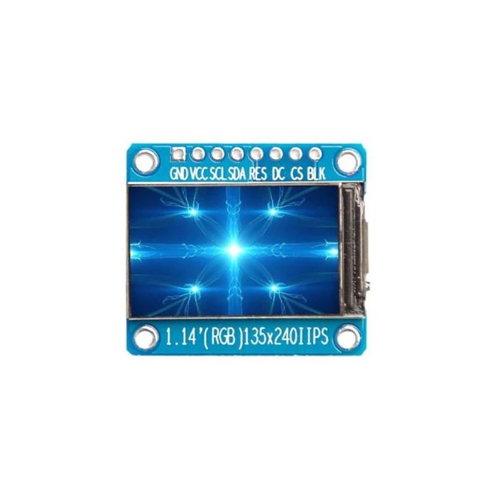 1-14-st7789-tft-135x240-rgb-ekran-modulu-6757.jpg 1.14 inch ST7789 Chip 135x240 RGB TFT IPS LCD 8 Pin Ekran Modülü - Görsel 1