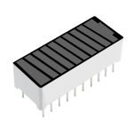 10 Segment 4 Renkli LED Batarya Seviye Gösterge Modülü - Görsel 2