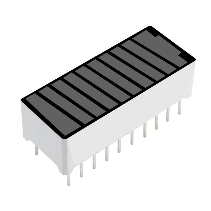 10 Segment 4 Renkli LED Batarya Seviye Gösterge Modülü - Görsel 2