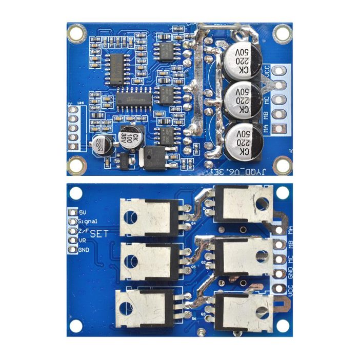 12-36V DC 15A 500W Fırçasız Motor Sürücü Modülü (Hall Sensörsüz) - Görsel 6