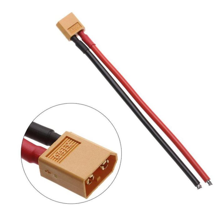 12awg-15cm-xt60-erkek-kablo-3318.jpg 12AWG 15CM XT60 Erkek Kablo - Görsel 1