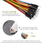 Karışık Renkli 20 Adet 24AWG Dişi - Dişi Breadboard Jumper Kablosu - 10cm - Görsel 3