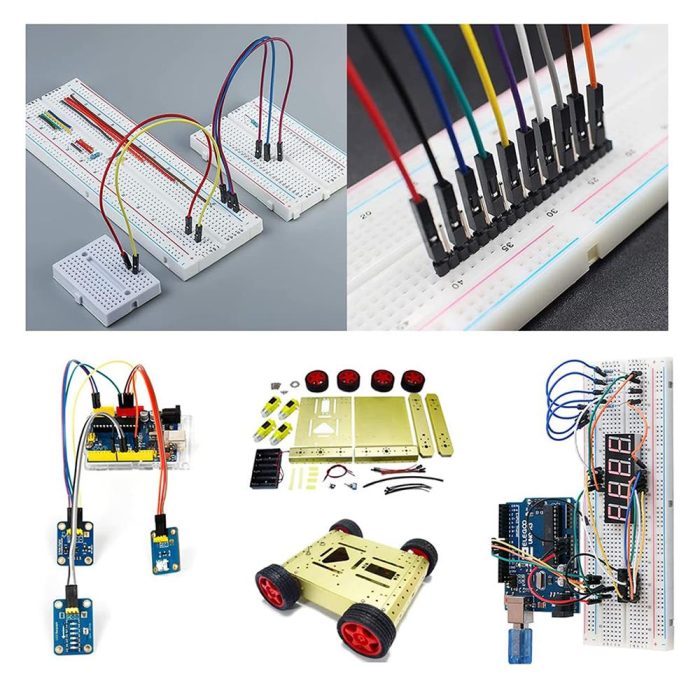 Karışık Renkli 20 Adet 24AWG Dişi - Dişi Breadboard Jumper Kablosu - 10cm - Görsel 4