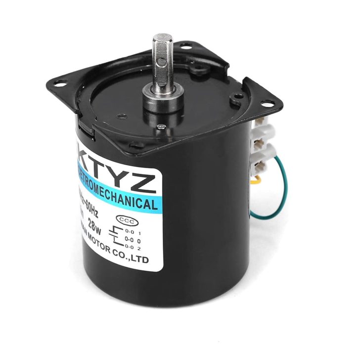 220V AC 28W 60 RPM 68KTYZ Daimi Mıknatıslı Motor - Görsel 3