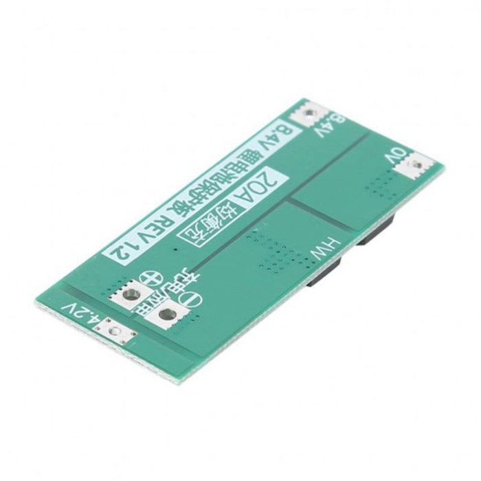 2S 20A 8.4V Li-ion 18650 BMS Batarya Koruma Kartı - Görsel 2