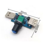 USB Fan Hız Kontrol Sürücüsü Regülatör Modülü DC 4-12V to 2.5-8V 5W - Görsel 3