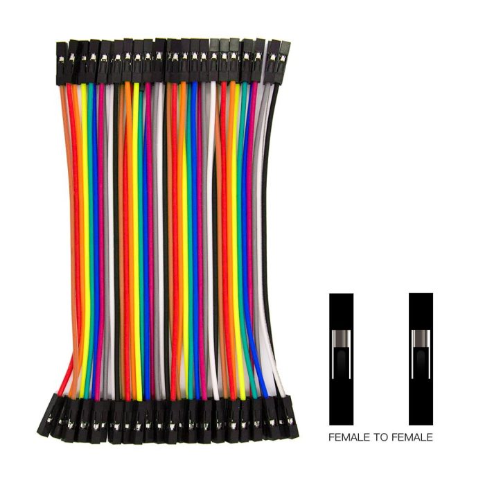 40 Pin Ayrılabilen Dişi - Dişi Jumper Kablo - 10 cm - Görsel 4