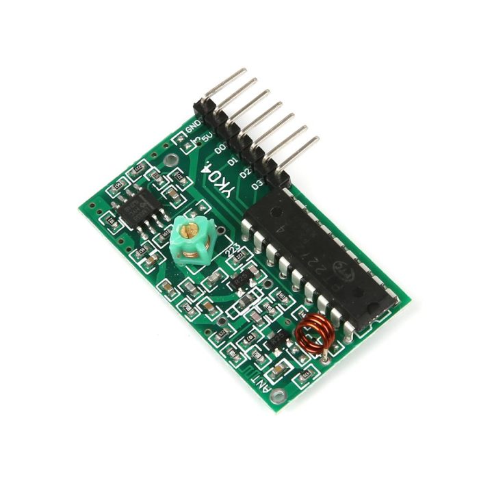 4 Kanallı RF Kablosuz Araba Kumanda Kontrol Modülü - Görsel 3