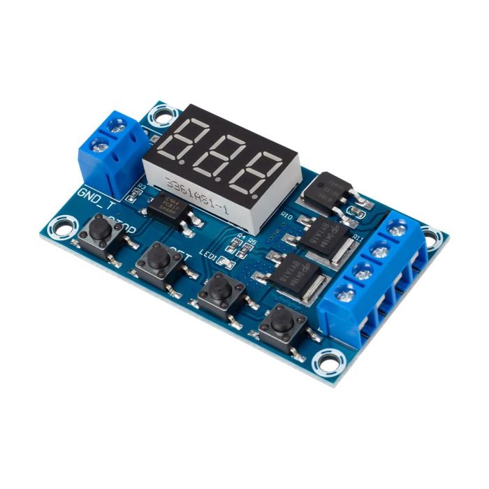 DC 5-36V Çift MOSFET LED Ekran Kontrollü Zamanlama Gecikmeli Anahtar Devresi - Görsel 4