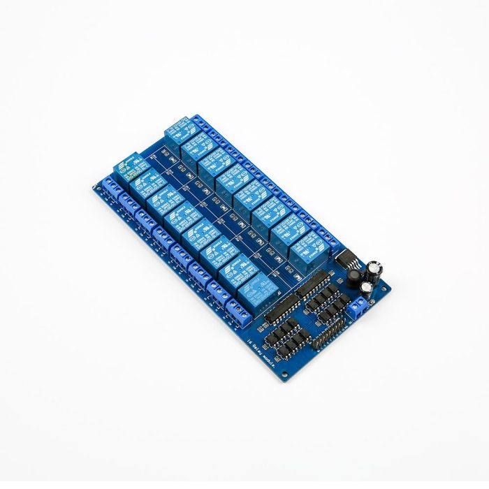 DC 5V 16 Kanal Röle Modülü - Işık Bağlantılı ve Dahili Güç Kaynağı LM2596S Destekli - Görsel 4