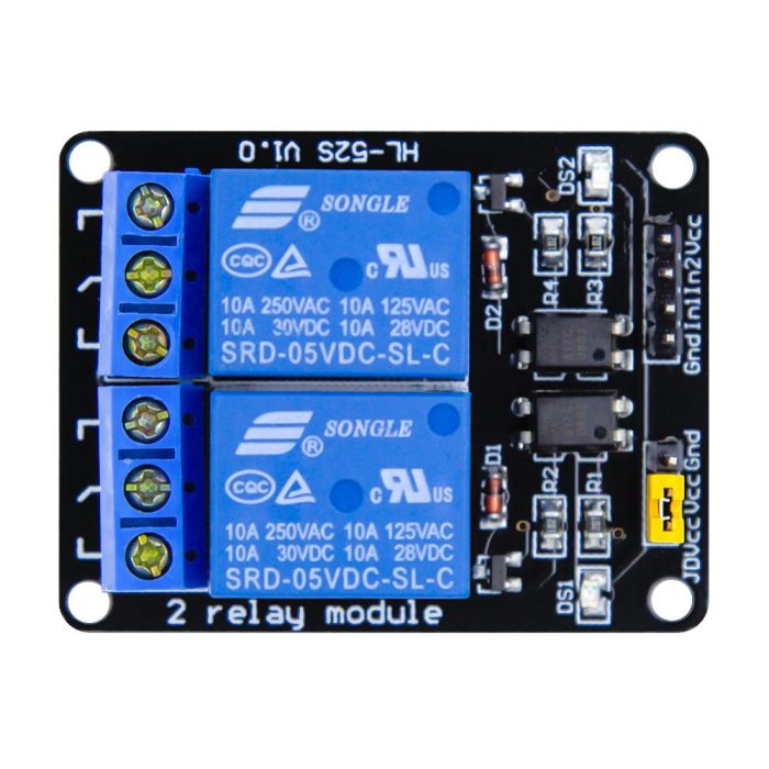 5V 2 Kanallı Optokuplörlü Röle - Görsel 3