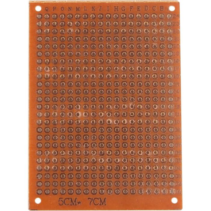 5X7cm Bakır PCB Prototip Kartı (Tek Taraflı) - Görsel 2