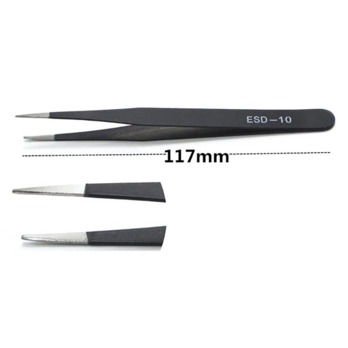 6 Parça ESD Paslanmaz Antistatik Cımbız Seti (ESD-10,ESD-11,ESD-12,ESD-13,ESD-14,ESD-15) - Görsel 2