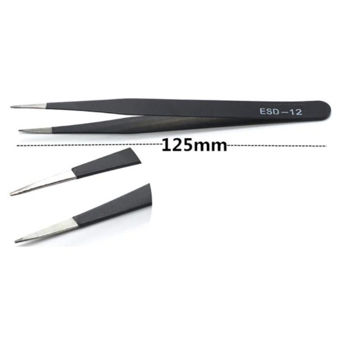 6 Parça ESD Paslanmaz Antistatik Cımbız Seti (ESD-10,ESD-11,ESD-12,ESD-13,ESD-14,ESD-15) - Görsel 4