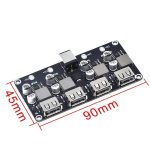6V - 30V 24W 4 USB'li Gerilim Azaltıcı Hızlı Şarj Kartı - Görsel 2