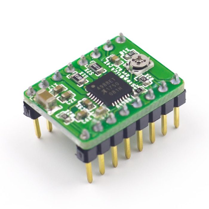 A4988 2A Yeşil Soğutuculu Step Motor Sürücü Kartı 3D Yazıcı/CNC Uyumlu - Görsel 5