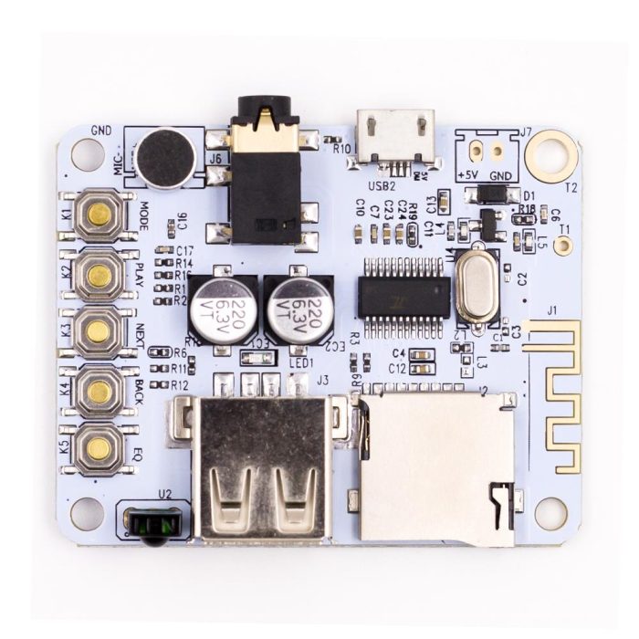 Bluetooth Ses Alıcılı MP3 Çözücü Kart ve Kızılötesi Kumanda - Görsel 5