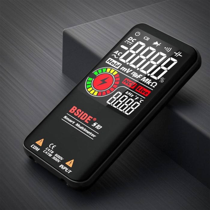 BSIDE S10 3.5 LCD Renkli Ekranlı Dijital Siyah Multimetre - Görsel 4