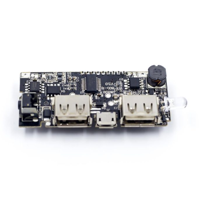 Çift USB Girişli 5V (1A Çiftlı Durumda) 2.1A Powerbank 18650 Batarya Şarj Kartı - Görsel 6