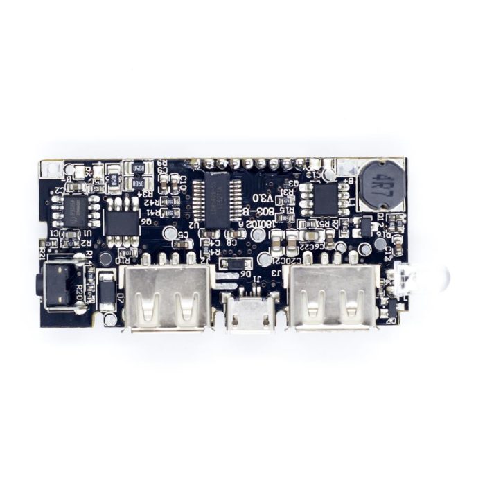 Çift USB Girişli 5V (1A Çiftlı Durumda) 2.1A Powerbank 18650 Batarya Şarj Kartı - Görsel 8