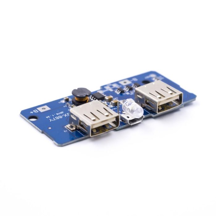 Çiftli Mikro USB 3.7V'dan 5V'a 2A Lityum Batarya Sarj Cihazı ve Powerbank Modülü - Görsel 5