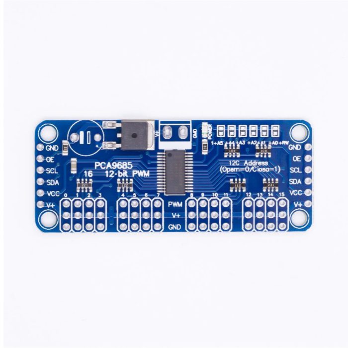 DIY KIT 16 Kanal 12 bit PWM I2C Haberleşmeli Servo Sürücü - PCA9685 - Görsel 5