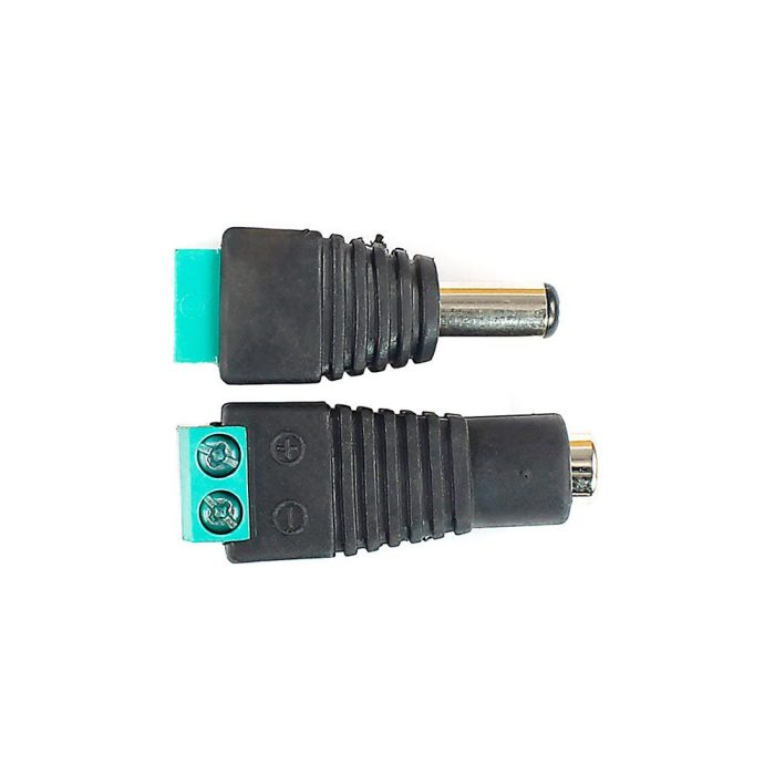 Erkek + Dişi 5.5mm 2.1 DC Soket - Görsel 4