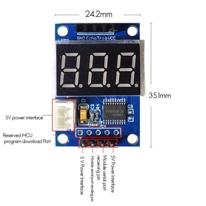 HC-SR04 Ultrasonik Sensör Ölçüm Modülü - Görsel 7