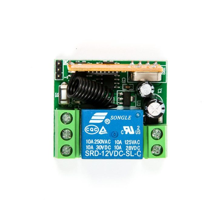 Kablosuz 433MHz 12V 1 Kanallı Röle Modülü (Uzaktan Kumanda İle Birlikte) - Görsel 5