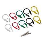 10 Adet Krokodil Kablo 47 cm