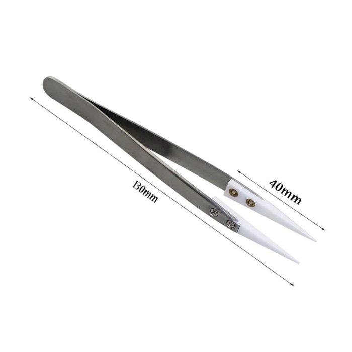 Paslanmaz Çelik Seramik Uçlu Sıcağa Dayanıklı Cımbız - Görsel 2