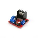 L298N Voltaj Regulatörlü Çift Motor Sürücü Kartı (Kırmızı PCB)