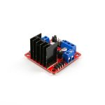 L298N Voltaj Regulatörlü Çift Motor Sürücü Kartı (Kırmızı PCB) - Görsel 3