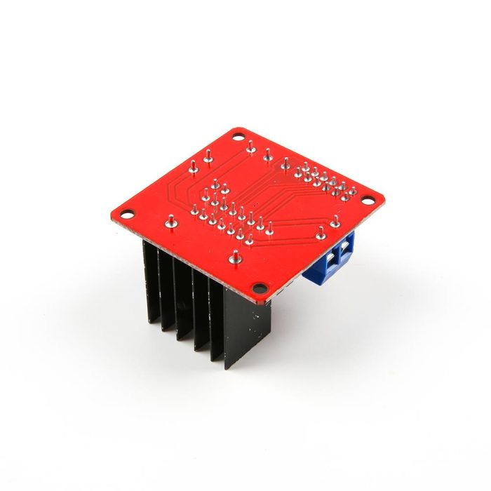 L298N Voltaj Regulatörlü Çift Motor Sürücü Kartı (Kırmızı PCB) - Görsel 5