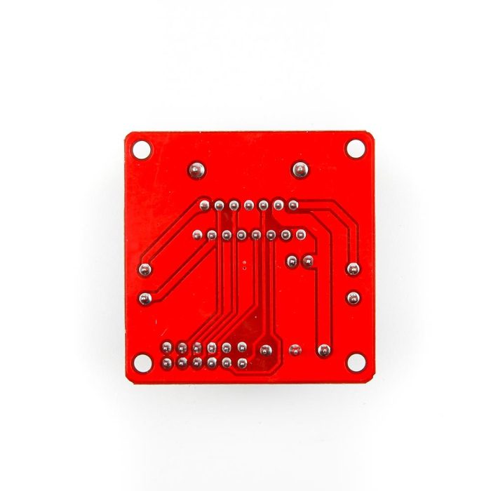 L298N Voltaj Regulatörlü Çift Motor Sürücü Kartı (Kırmızı PCB) - Görsel 8