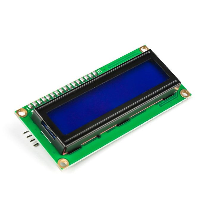 LCD1602 IIC/I2C Haberleşmeli 16x2 LCD Ekran (Mavi Arka Işıklı) - Görsel 3