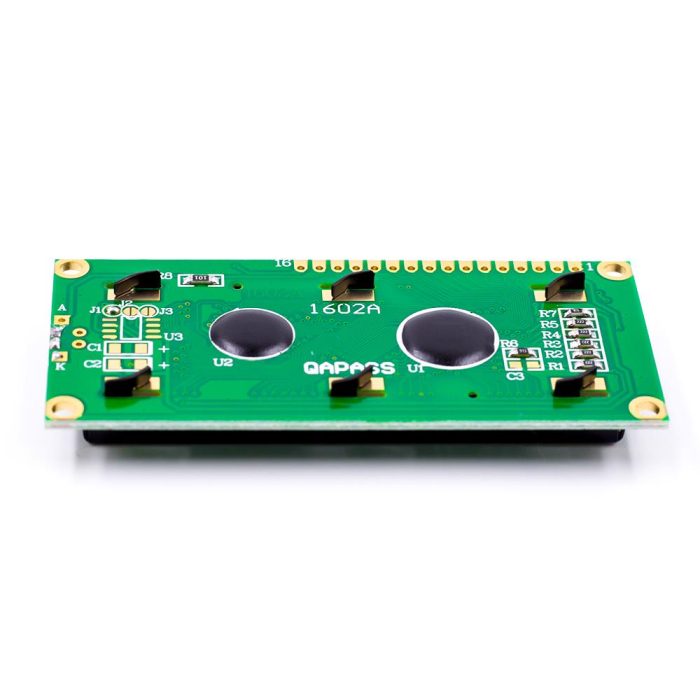LCD1602 2x16 LCD Ekran (Sarı Yeşil Arka Işıklı) - Görsel 6