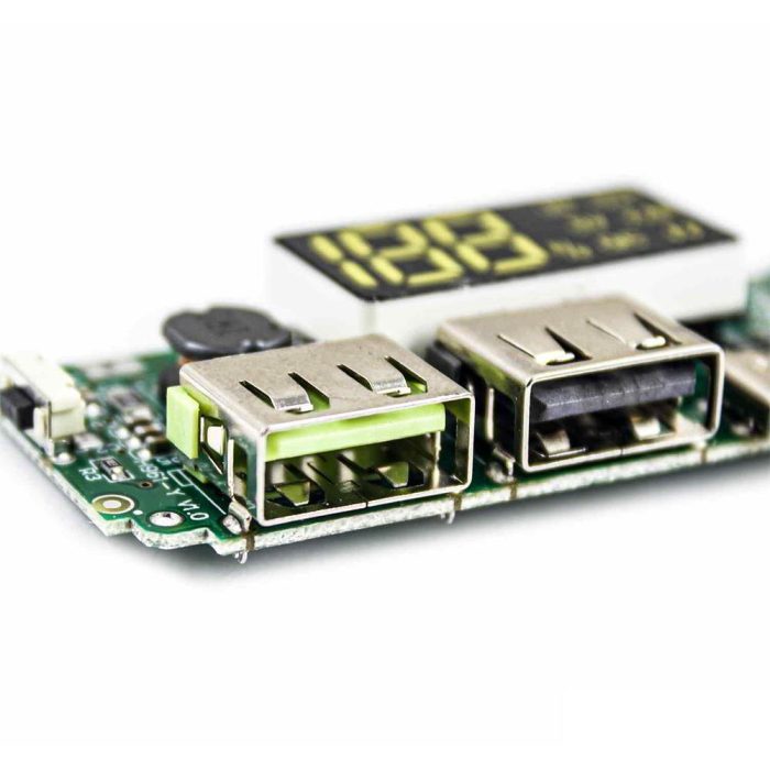 Çift USB 5V 2.4A USB Micro / Type-C Hızlı Şarj Power Bank Modülü - Görsel 2