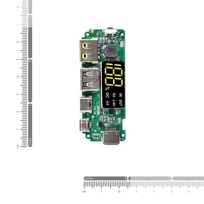 Çift USB 5V 2.4A USB Micro / Type-C Hızlı Şarj Power Bank Modülü - Görsel 7