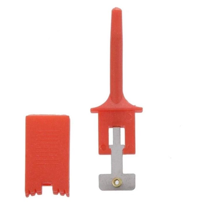 Lojik Analizör için Kancalı Test Prop Konnektörü - Kırmızı - Görsel 1