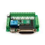 Mach3 5 Eksenli CNC Step Motor Sürücü Kartı (USB Kablo Dahil) - Görsel 6