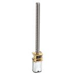 N20 6V DC 500 RPM M3x55 mm Mikro Metal Redüktörlü Uzun Şaftlı Motor - Görsel 2
