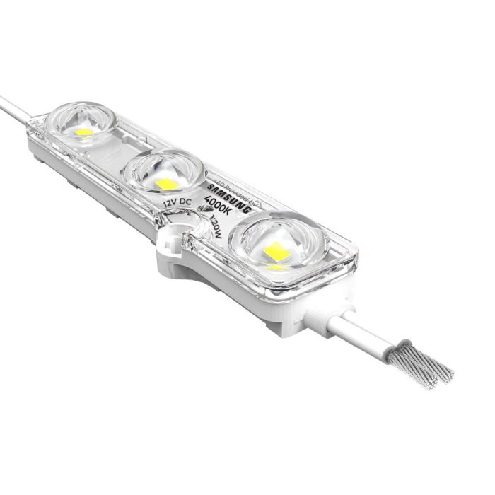 Pairo Signage Reklam Modülü ve Mercek Samsung Led Nötr Beyaz 4000K 1.2W 12V (50 Adet) - Görsel 2