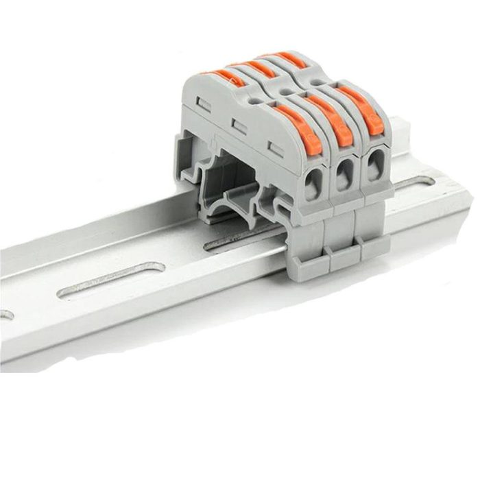 PCT-211 Ray Tipi Hızlı Bağlantı Klemensi Konnektörü - Görsel 2