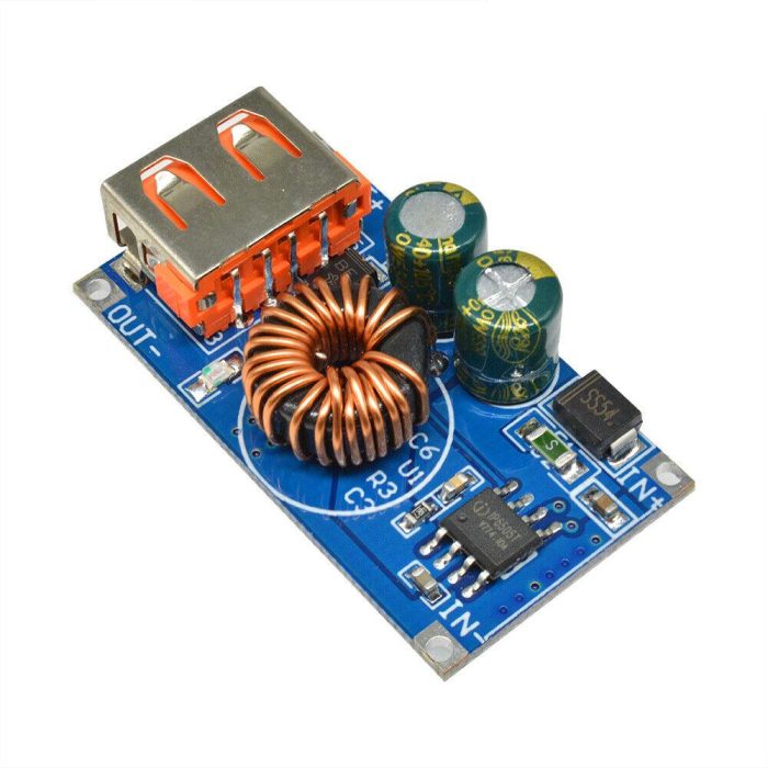 DC 6-32V USB Buck Dönüştürücü QC2.0 QC3.0 Hızlı Şarj Güç Modülü - Görsel 5
