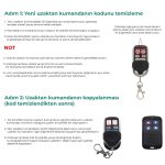 R433 433MHz Uzaktan Kumanda (Garaj Kapısı için) - Görsel 2