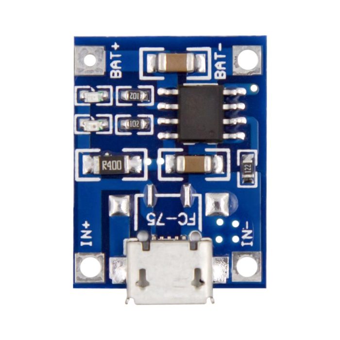 TP4056 1A Lityum Batarya Şarj Micro USB Modülü - Görsel 3