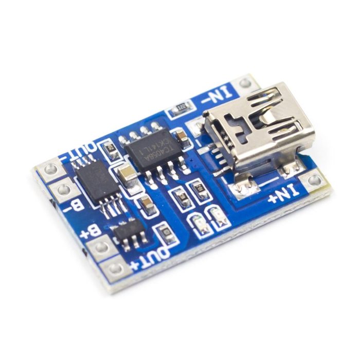 TP4056 Akım Korumalı 1A Lipo Batarya Şarj Modülü (Mini USB) - Görsel 2